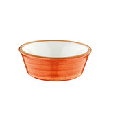Bonna China Sienna dia.4.75" h:1.75" 10 oz. Round Terracotta Porcelain Bowl (Set of 4)